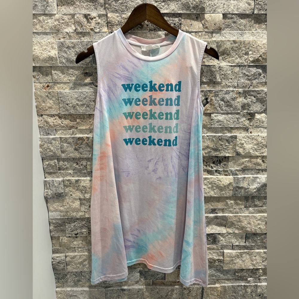 Kiwi + punch Pastel Tie-Dye‎ Top/dress size M